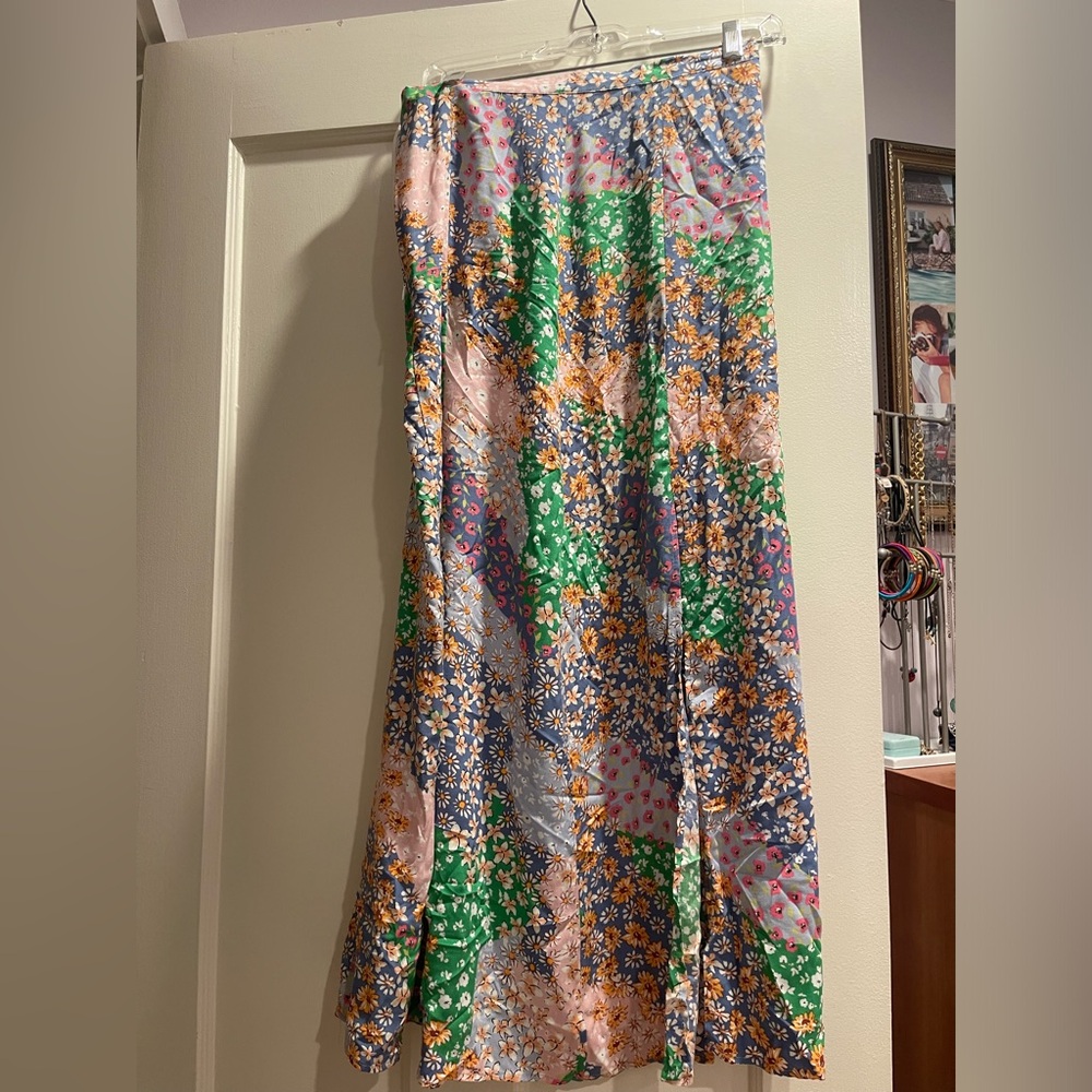 Top shop long floral skirt